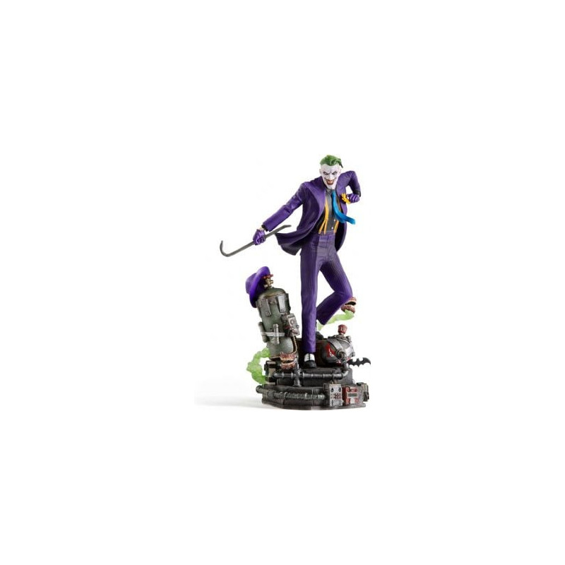 Dc comics -  figurine deluxe de joker - échelle 1/10 -  iron studios