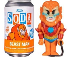 Masters of the universe -  figurine soda en vinyle de beast man (10 cm) -  funko soda