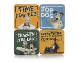 Wallace & gromit -  ensemble de 4 sous-verres