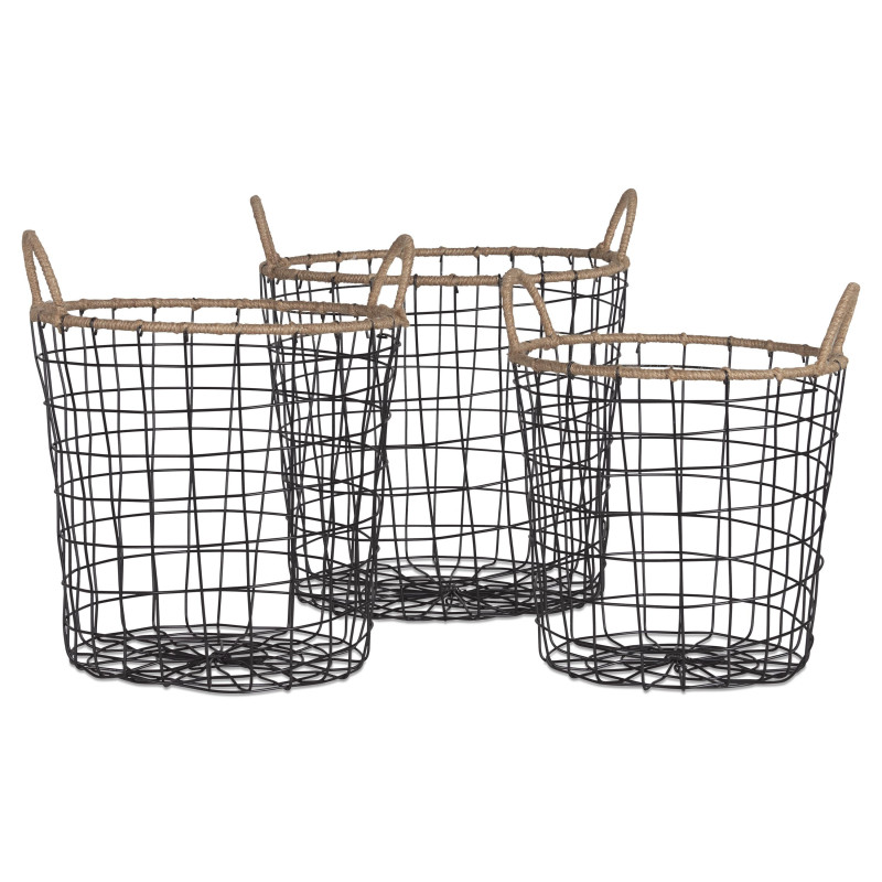 Jackman Trellis Baskets Natural/Black