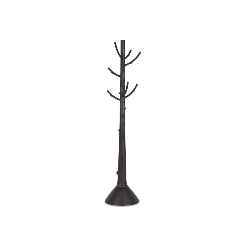 Cypress dark bronze coat rack in recycled metal