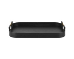 Riva rectangular tray black