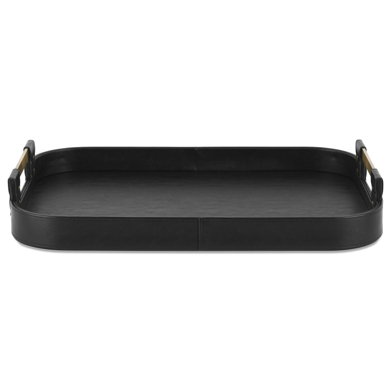 Plateau rectangulaire Riva noir