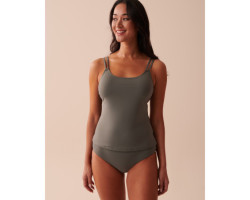 Haut tankini bretelles doubles KHAKI GREY