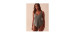 Haut tankini coupe fluide bonnet D KHAKI GREY