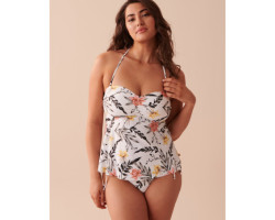 Haut tankini bandeau TROPICAL