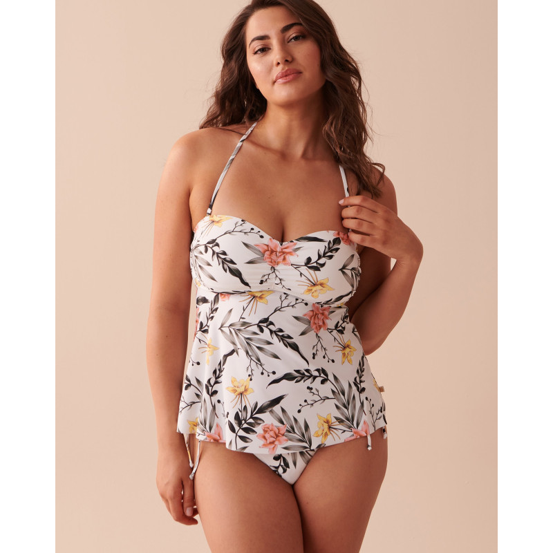 Haut tankini bandeau TROPICAL