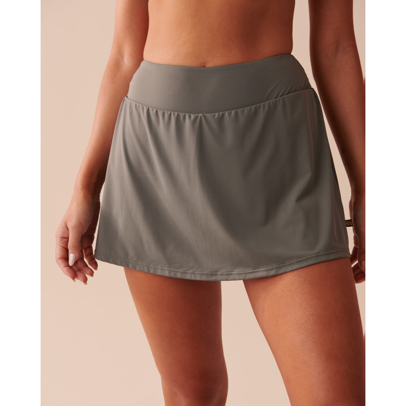 Bas de bikini jupe KHAKI GREY