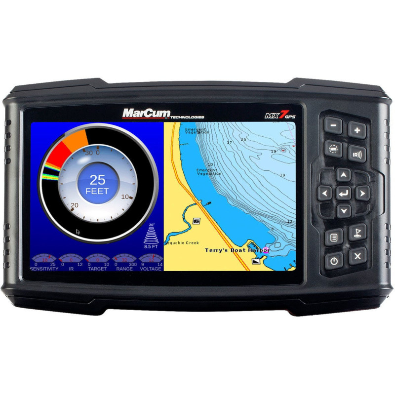 MARCUM Sonar pour pêche sur glace avec traceur GPS MX-7GPSLI