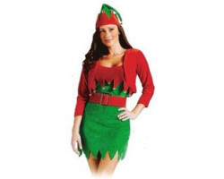 Noël -  costume d' elf coquin (adulte)