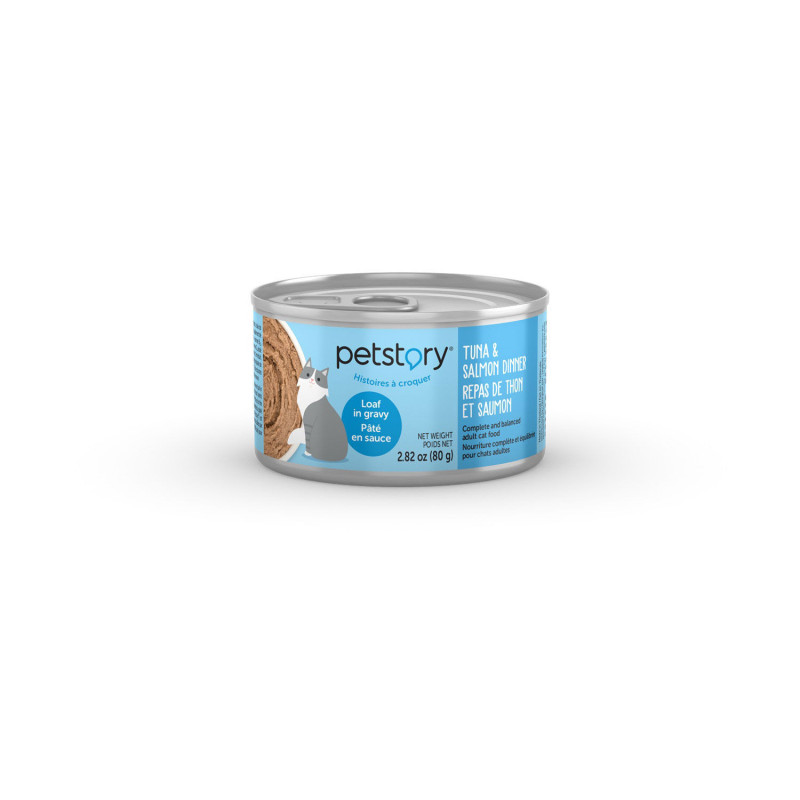 Wet food tuna and salmon pâté…