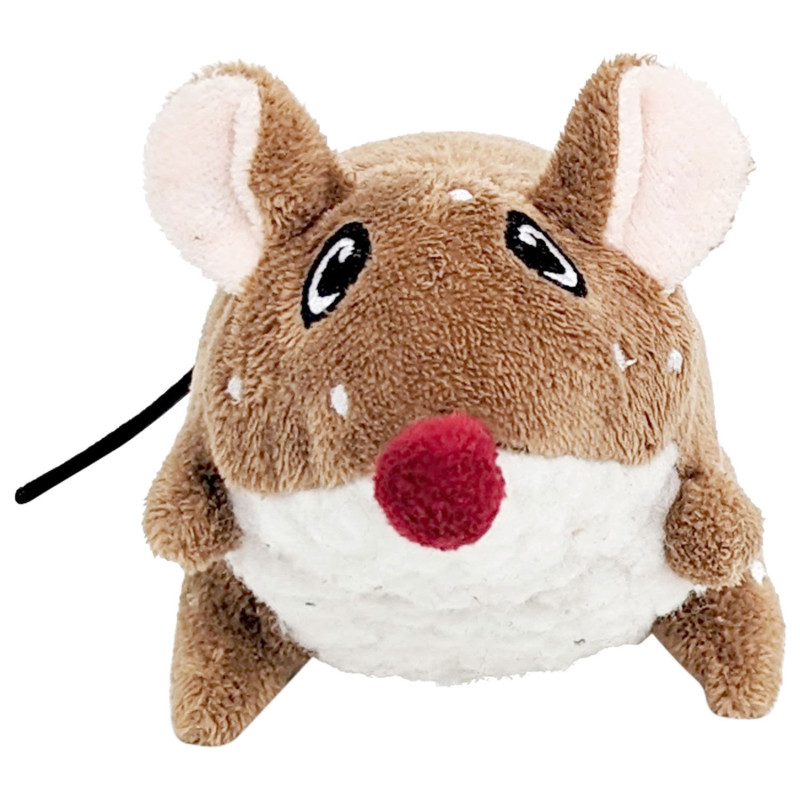 Winter mouse plush for cats