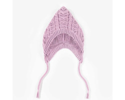 Knitted pink hat, newborn