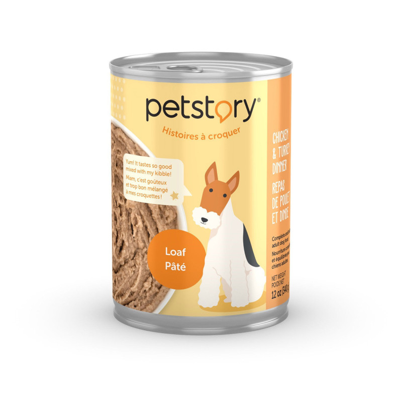 Petstory Nourriture humide pâté de poulet et dind…