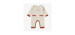 Knitted cream One-piece, newborn