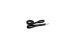 Two-length black leash