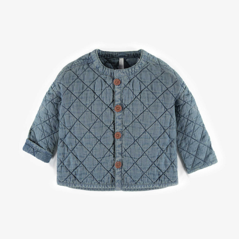 Vest in quilted denim, newborn