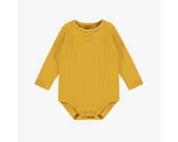 Yellow bodysuit with long...