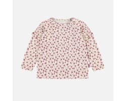 Cream floral t-shirt with...