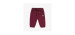 Burgundy pants relaxed fit in French terry, baby