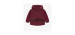 Burgundy hoodie in french terry, baby