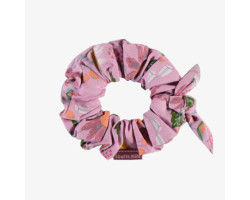 Floral lilac scrunchie in viscose, child