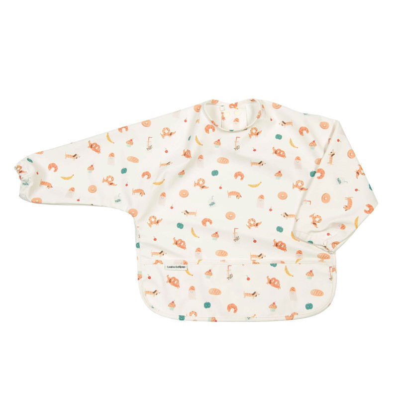 Waterproof Long Sleeve Bib - Lunch