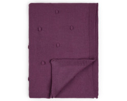 Plum Knit Blanket