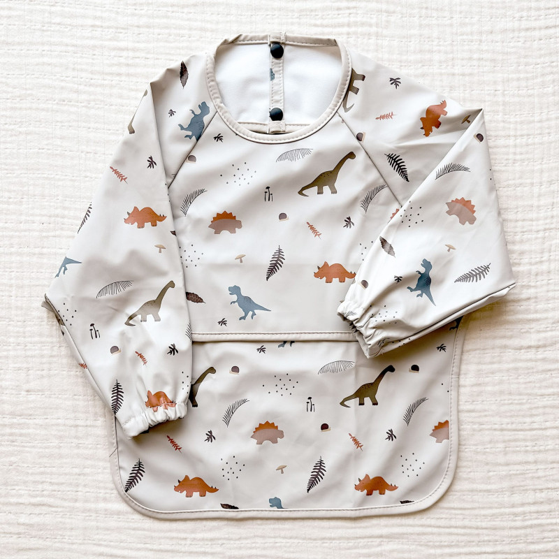 Long Sleeve Bib - Dinosaur