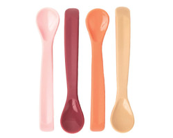 Silicone Spoons (4) - Rose Red Orange