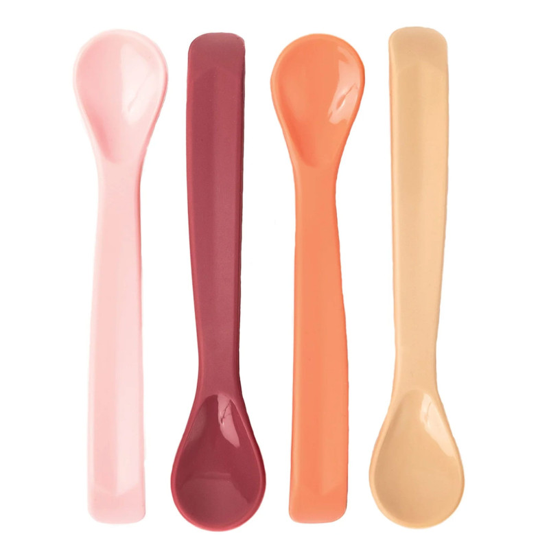 Silicone Spoons (4) - Rose Red Orange