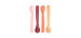 Silicone Spoons (4) - Rose Red Orange