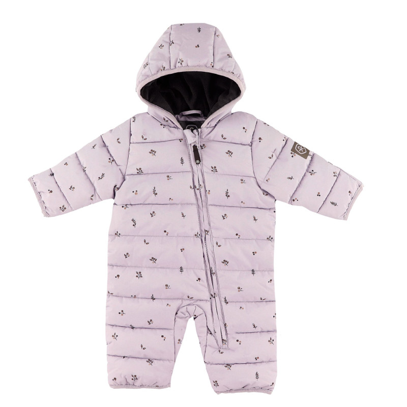 One Piece Snowsuit Flowers 0-18 months