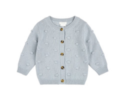 Firsts par Petit Lem Cardigan Tricot Mésanges 3-24m