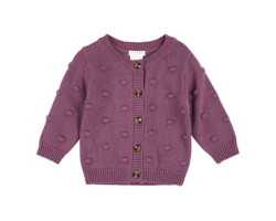 Plum Knitted Jacket 3-24 months