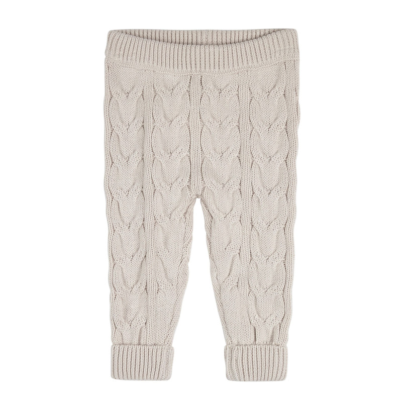 Cream Plum Knit Trousers 3-24 months