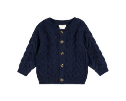 Firsts par Petit Lem Cardigan Tricot Berger 3-24mois