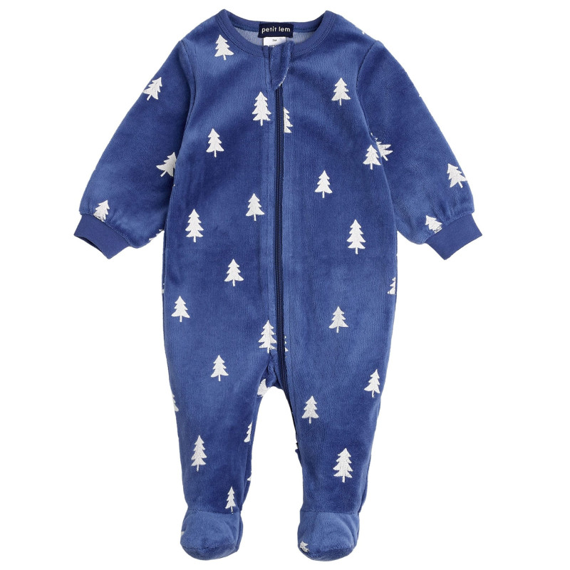 Christmas Tree Velvet Pajamas 0-24 months