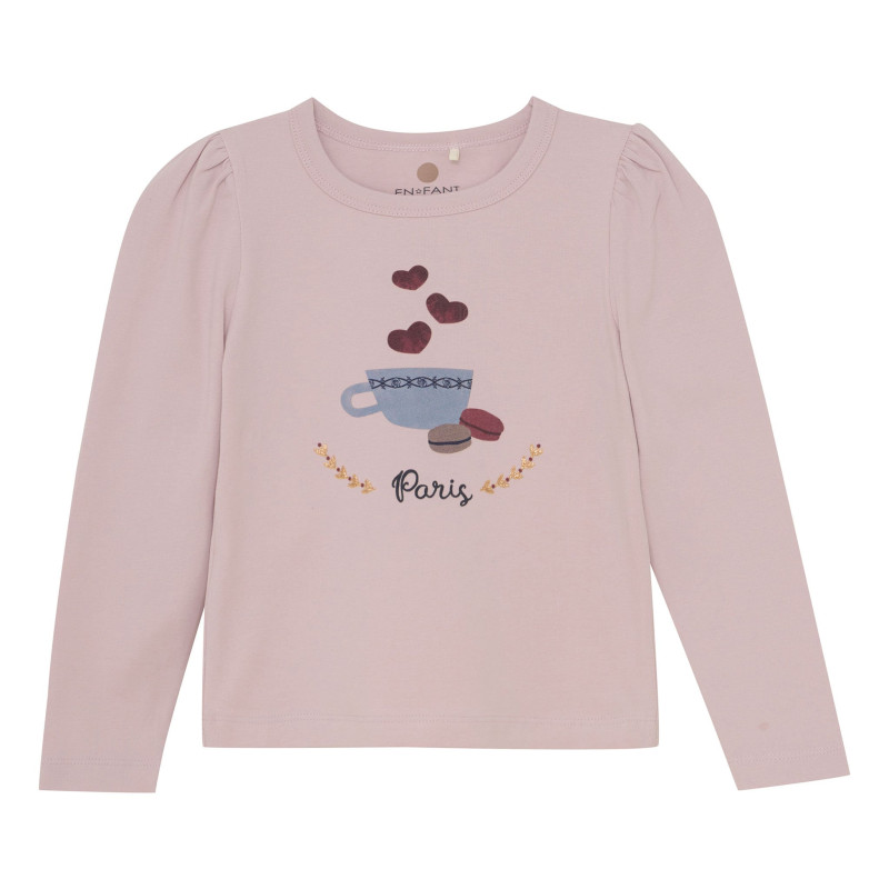 Café Coeur T-shirt, 3-8 years