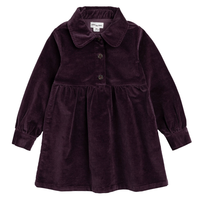 Corduroy Dress Plum 2-6x