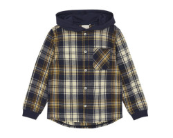 Hooded Check Shirt, 3-8 years