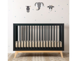 Soho 3-in-1 Convertible Sleeper - Black / Natural