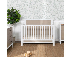 Radley 4-in-1 Convertible Sleeper - White and Coastal Wood