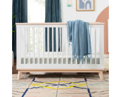 Scoot 3 in 1 Convertible Sleeper - White / Natural Washed