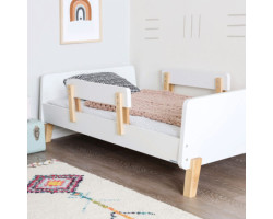 Muse Toddler Bed - White/Natural