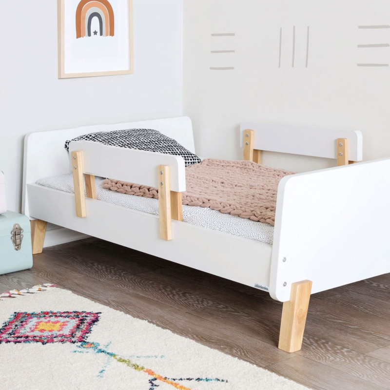 Muse Toddler Bed - White/Natural