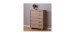 Fynn 5-drawer chest of drawers - Gray Oak