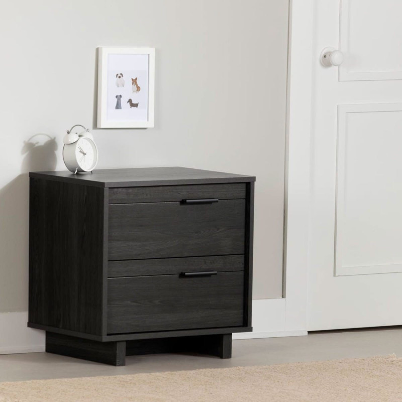 Fynn 2-Drawer Nightstand - Gray Oak