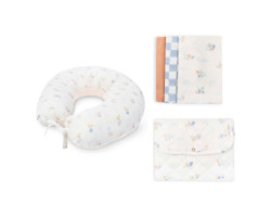 Nursing Pillow + Changing Mat + Blanket Set - Seaside