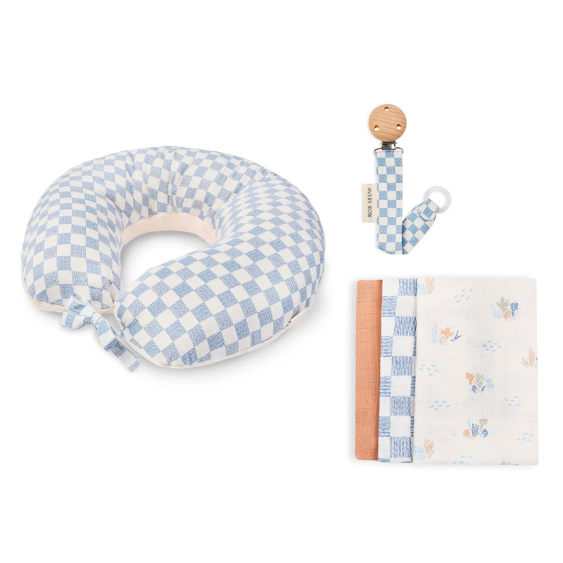 Nursing Pillow + Pacifier Clip + Cover Set